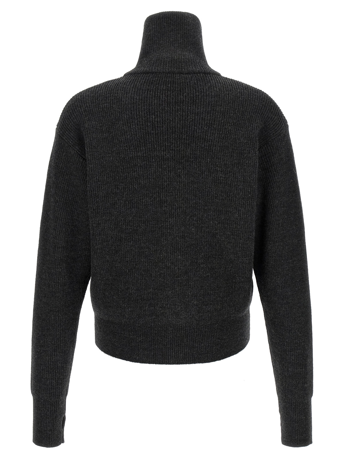 Gray Wool Cardigan