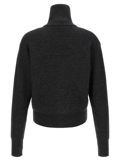Gray Wool Cardigan