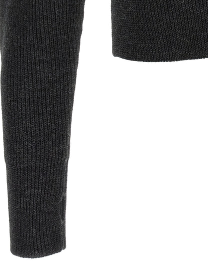 Gray Wool Cardigan