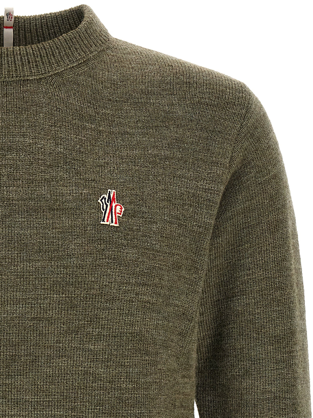 Bicolor Virgin Wool Cardigan