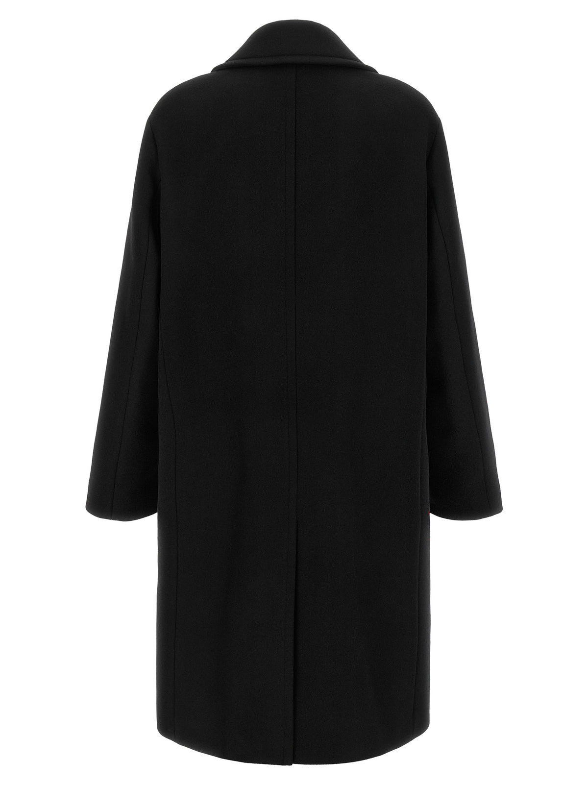 Black Virgin Wool Coat