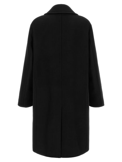 Black Virgin Wool Coat