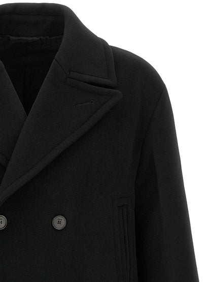 Black Virgin Wool Coat