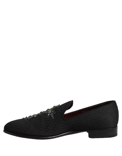 Black Suede Cross Slip On Men Loafers Shoes