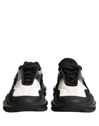 White Black Logo Airmaster Men Sneakers Shoes