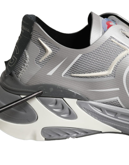 Gray Panelled Low Top Men Sneakers Shoes