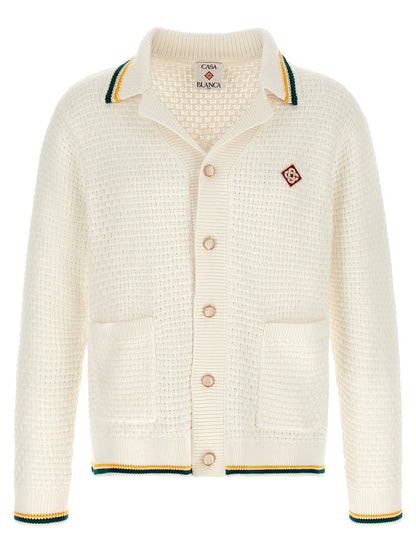 White Cotton Cardigan