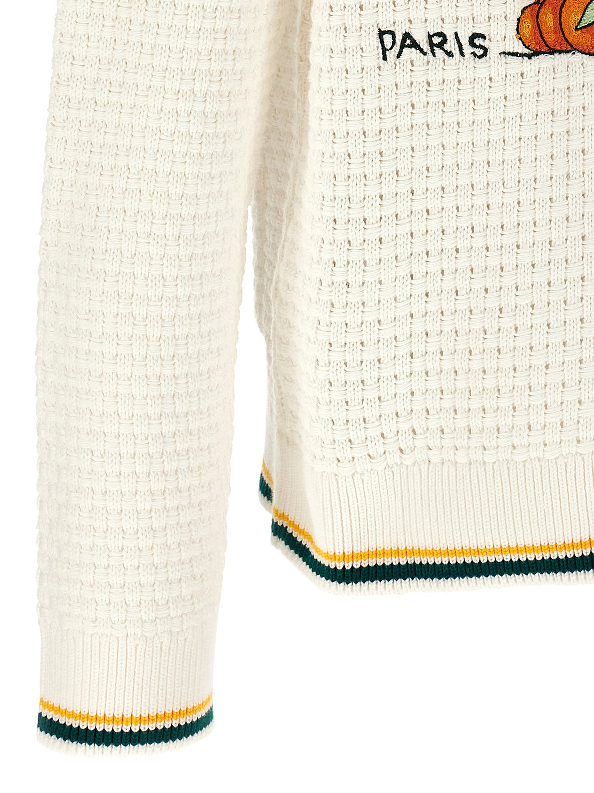 White Cotton Cardigan