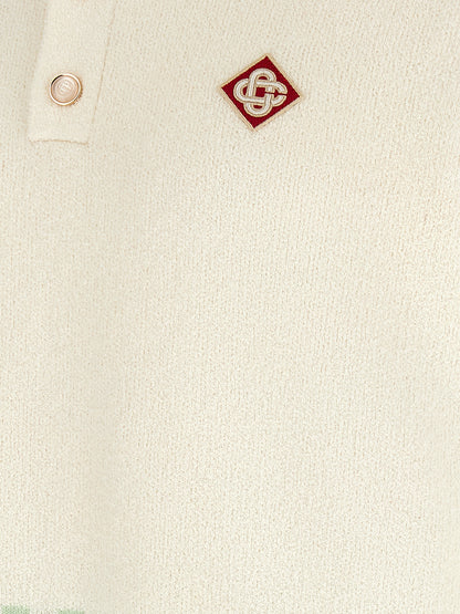 Bicolor Cotton Polo Shirt