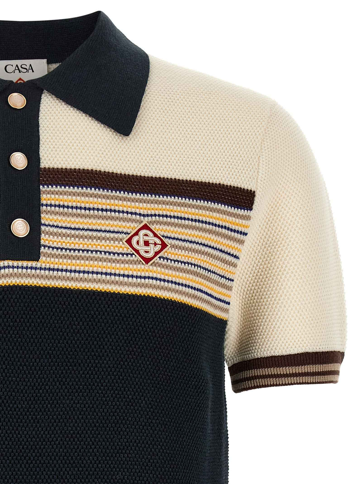 Multicolor Cotton Polo Shirt