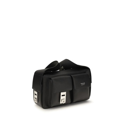 Black Calf Leather Bos Taurus Shoulder Bag