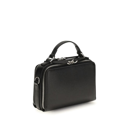 Black Calf Leather Bos Taurus Handbag