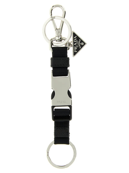 Black Stainless Steel Keychain