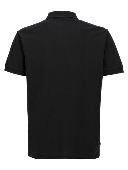 Black Cotton Polo Shirt