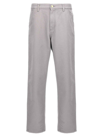 Gray Organic Cotton Casual Pants