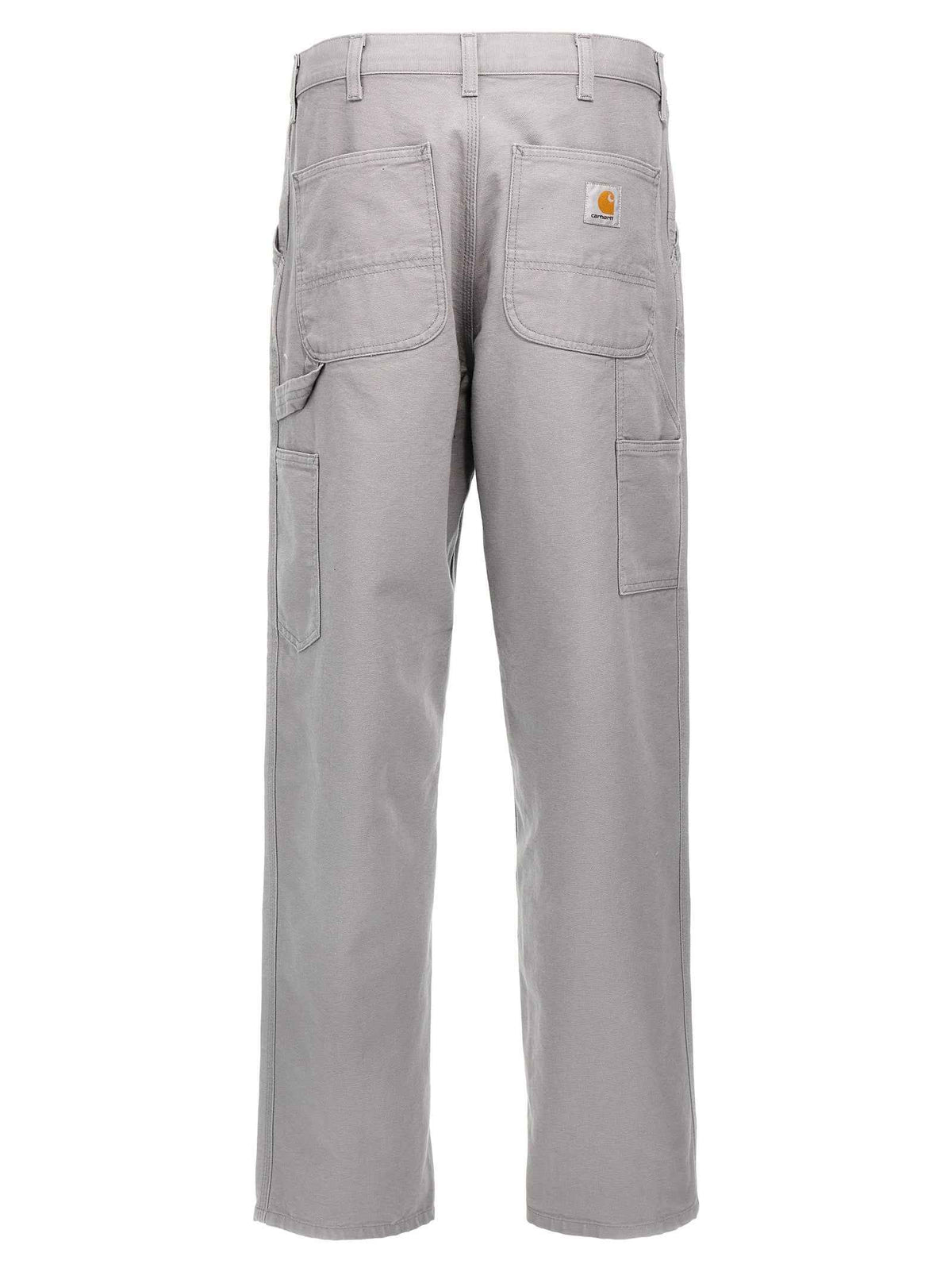 Gray Organic Cotton Casual Pants