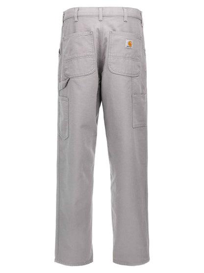 Gray Organic Cotton Casual Pants