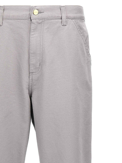 Gray Organic Cotton Casual Pants