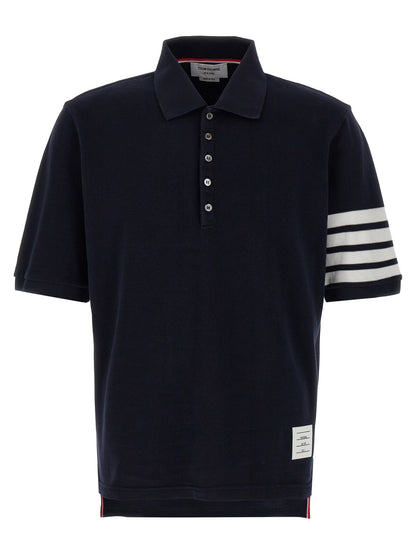 Blue Cotton Polo Shirt