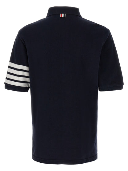 Blue Cotton Polo Shirt
