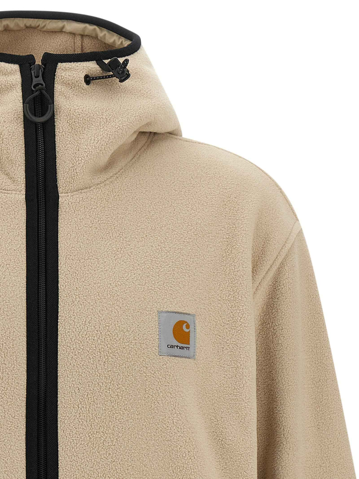 Beige Polyester Shell Jacket