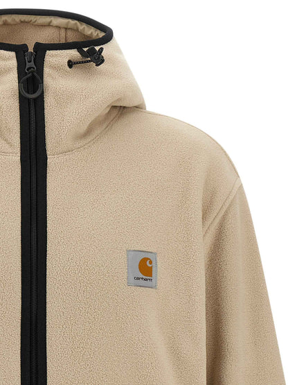 Beige Polyester Shell Jacket