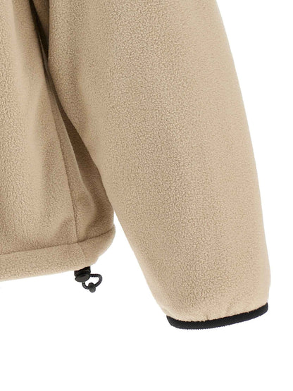 Beige Polyester Shell Jacket