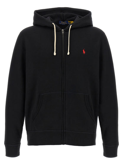 Black Cotton Sweatshirt