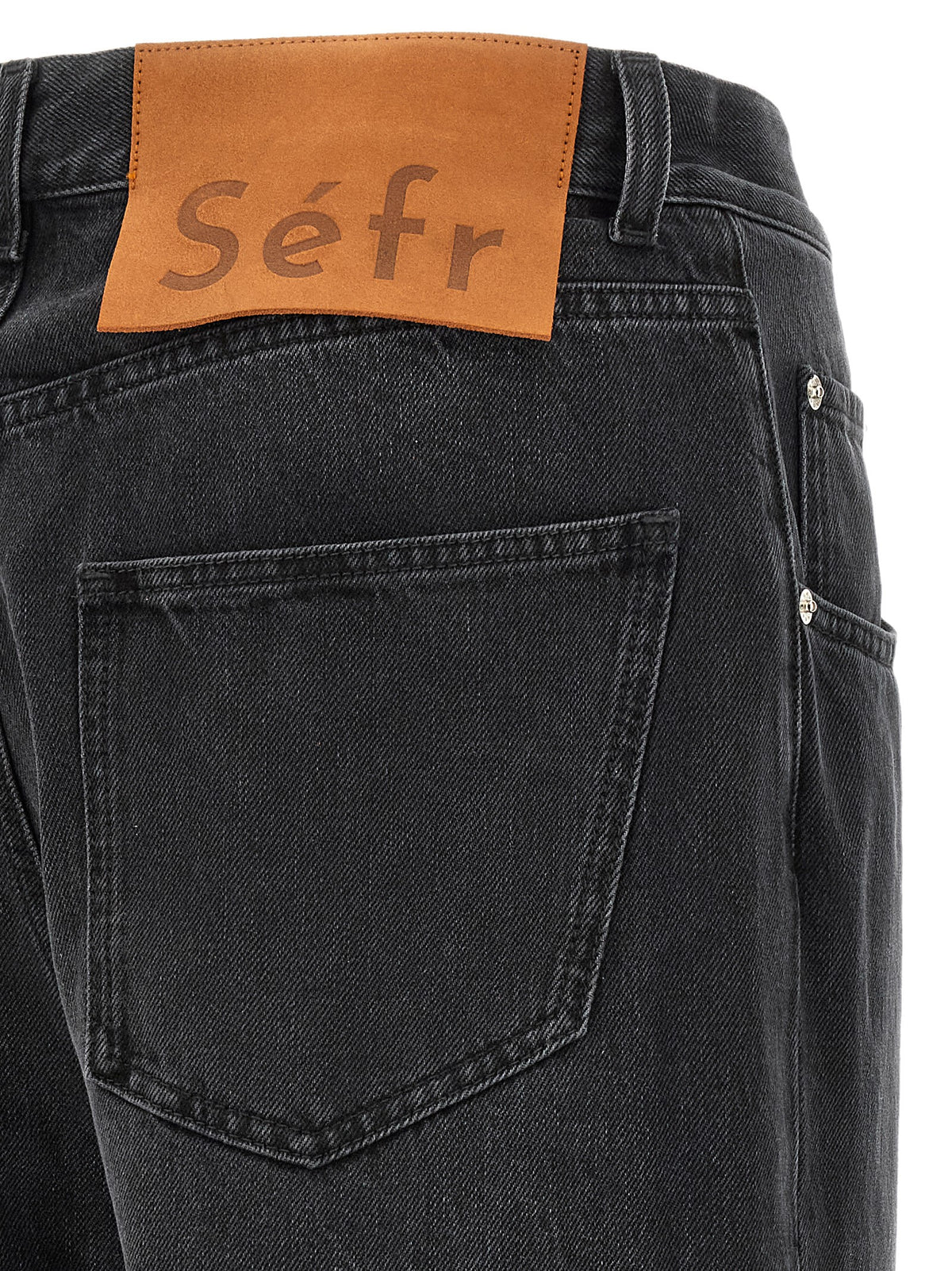 Black Cotton Relaxed Fit Jeans