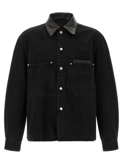 Black Cotton Denim Jacket