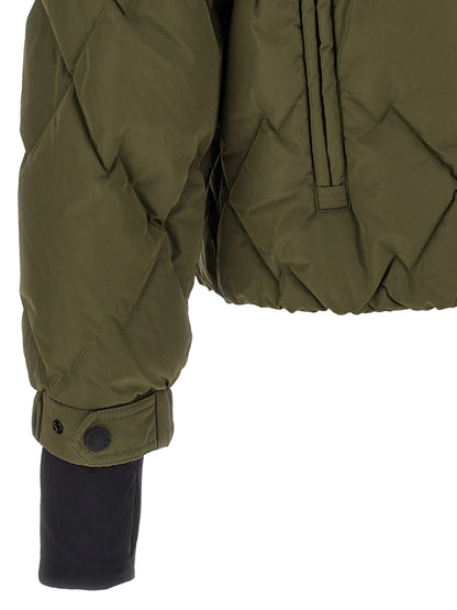 Bicolor Cotton Shell Jacket