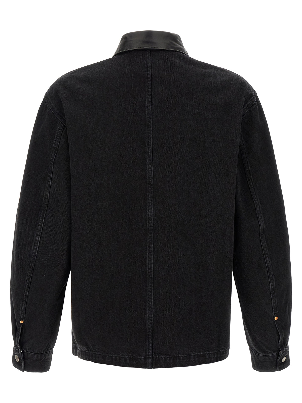 Black Cotton Denim Jacket