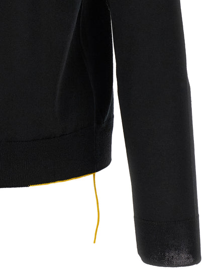 Black Virgin Wool Polo Shirt