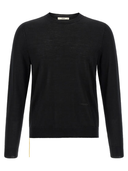 Black Virgin Wool Cardigan