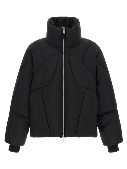 Black Nylon Full-Length Jacket