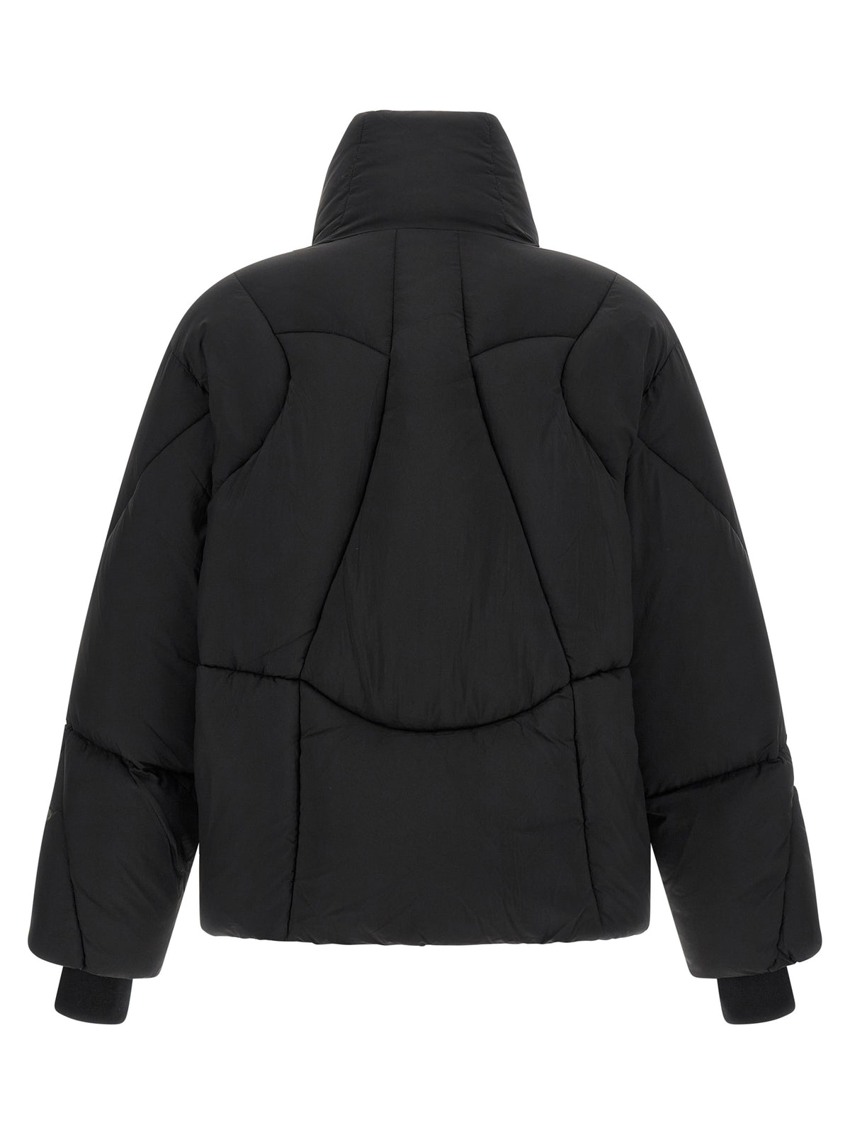 Black Nylon Full-Length Jacket