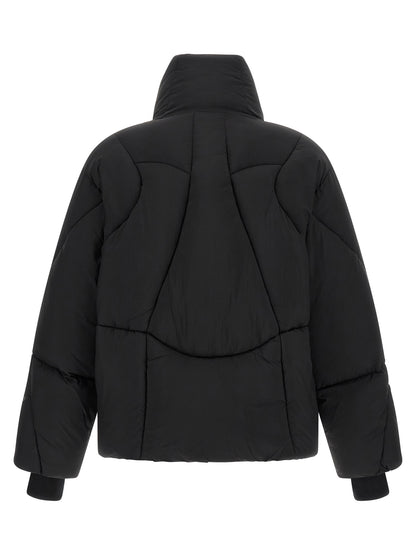 Black Nylon Full-Length Jacket