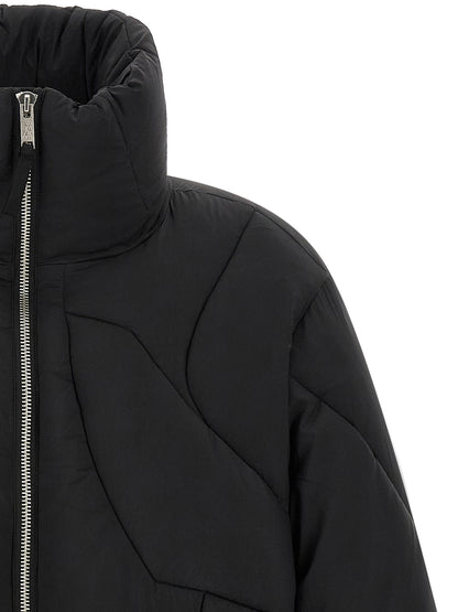 Black Nylon Full-Length Jacket
