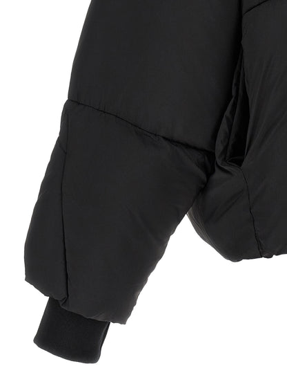 Black Nylon Full-Length Jacket