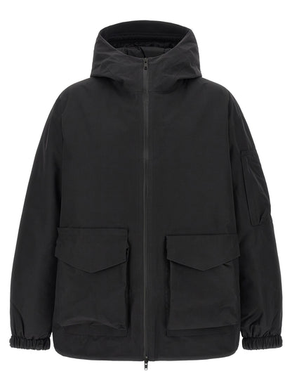 Black Recycled Polyester Shell Jacket