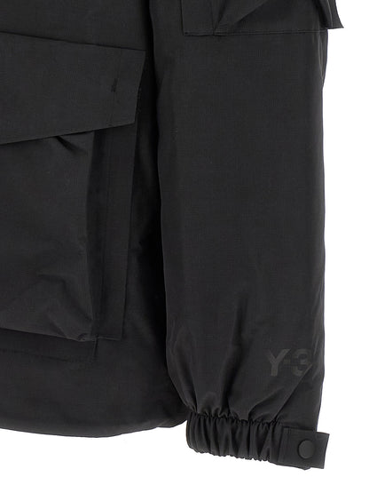 Black Recycled Polyester Shell Jacket