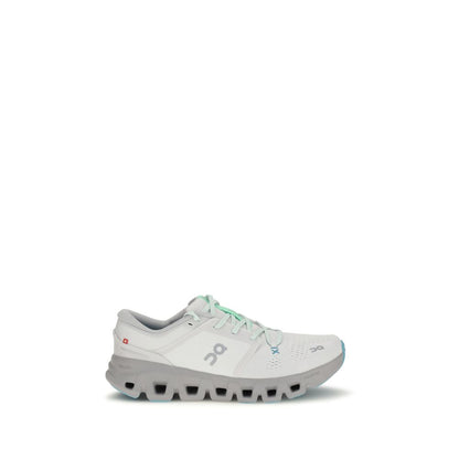 White Fabric Athletic Sneakers