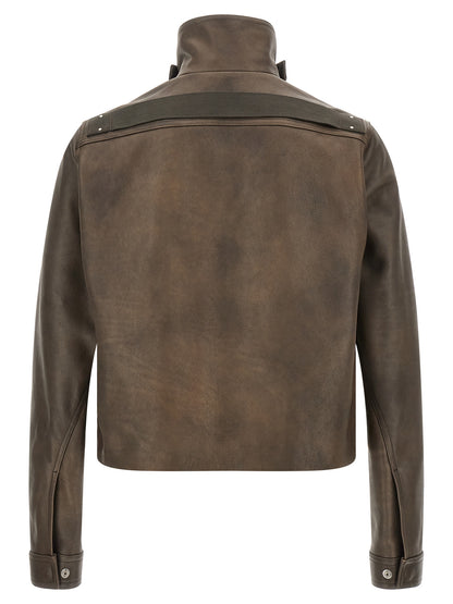 Brown Calfskin Leather Jacket
