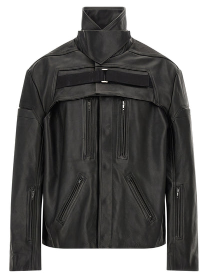 Black Calfskin Leather Jacket