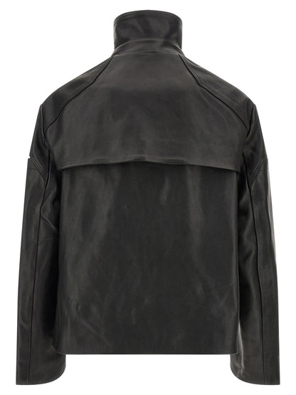 Black Calfskin Leather Jacket