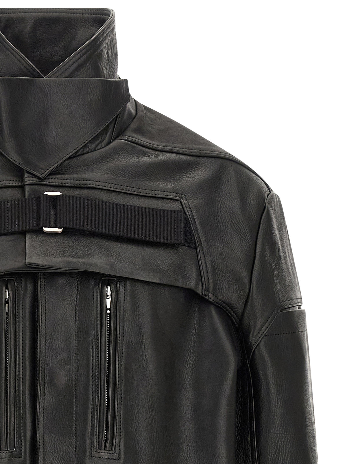 Black Calfskin Leather Jacket