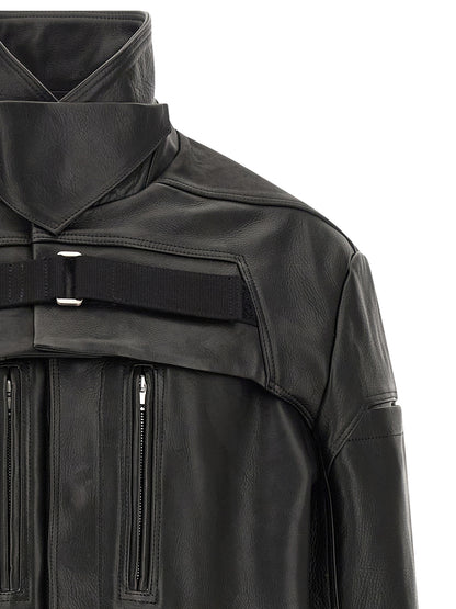 Black Calfskin Leather Jacket