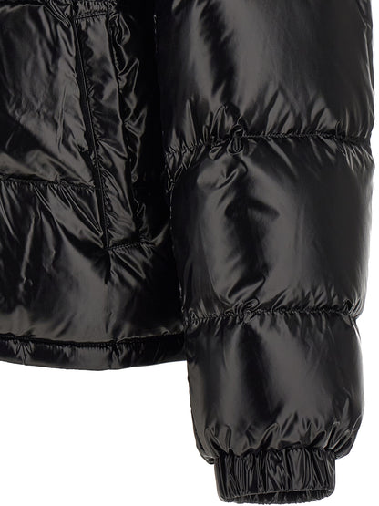 Black Nylon Full-Length Jacket