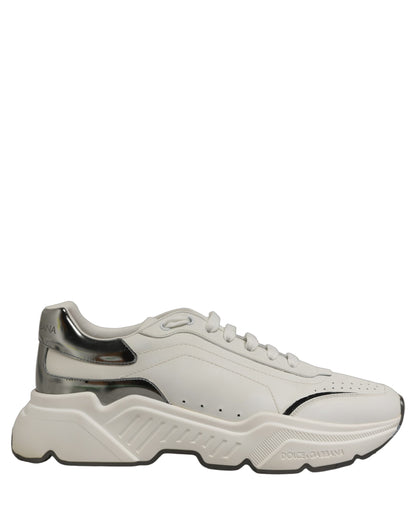 White Silver Daymaster Low Top Sneakers Shoes