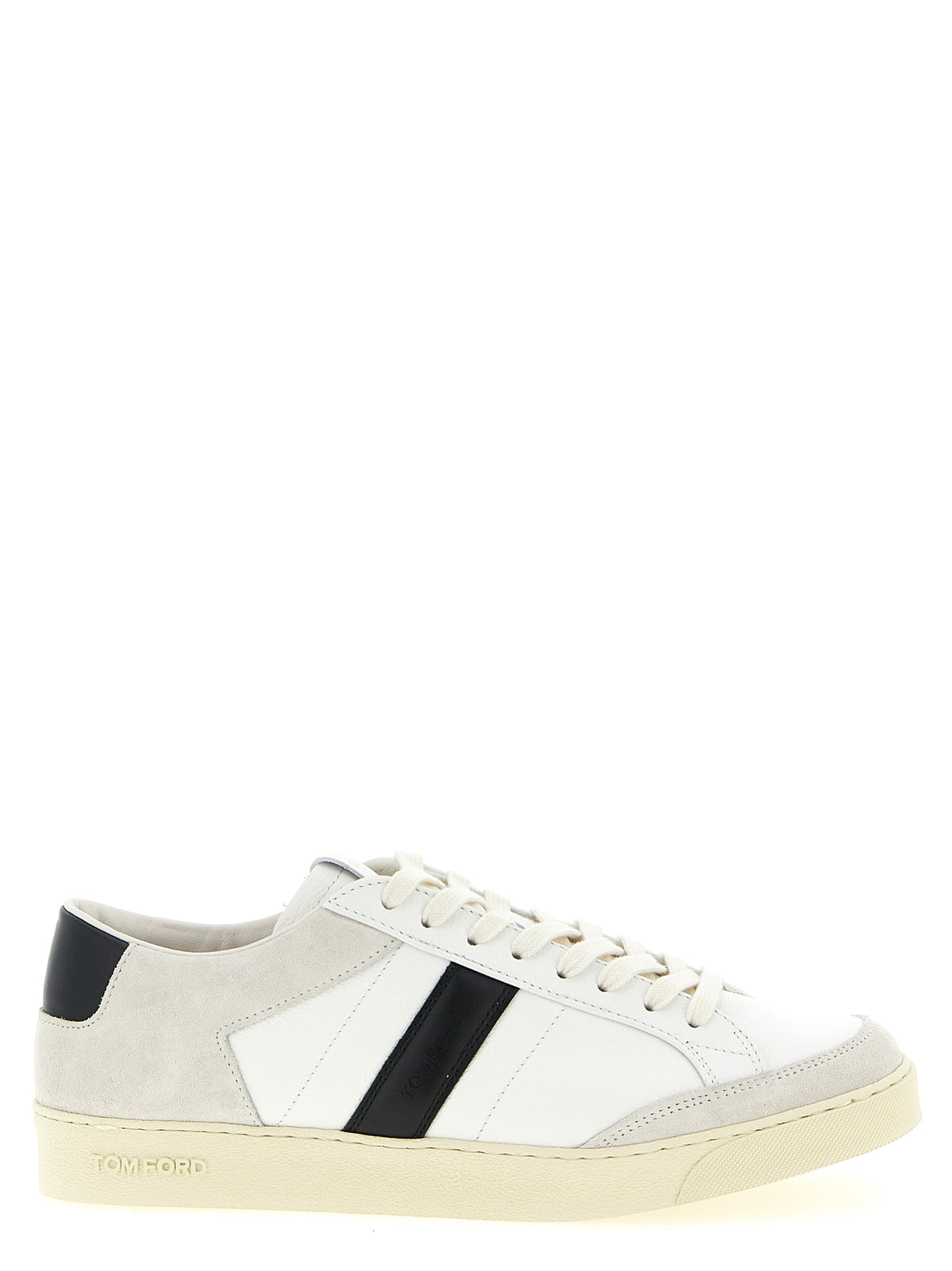 Bicolor Leather Low Top Sneakers